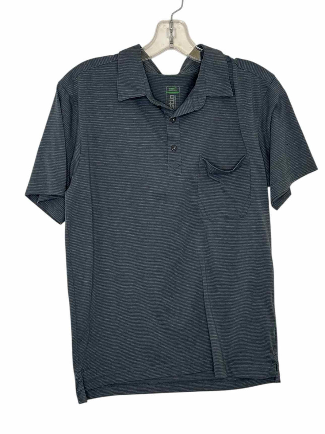 Stio Size M Blue Stripe Pre-Owned Tops- Mens