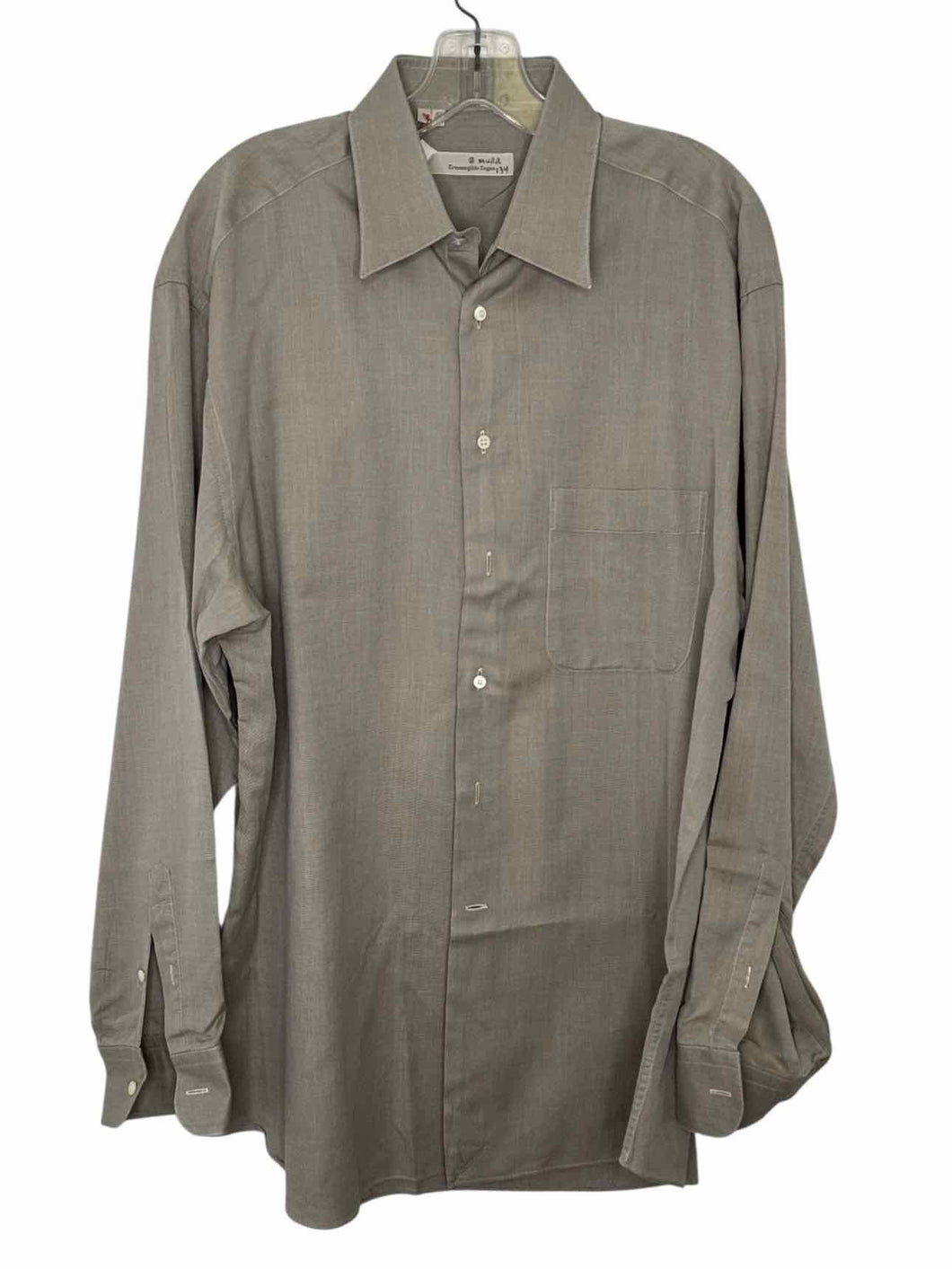 Ermenegildo Zegna Size L Grey Pre-Owned Shirt- Mens