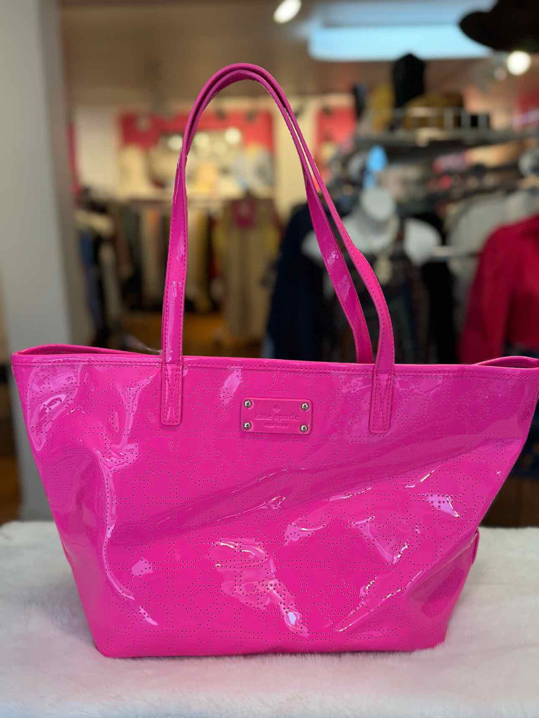 Kate Spade Neon Pink Pre-Owned Purse- Ladies