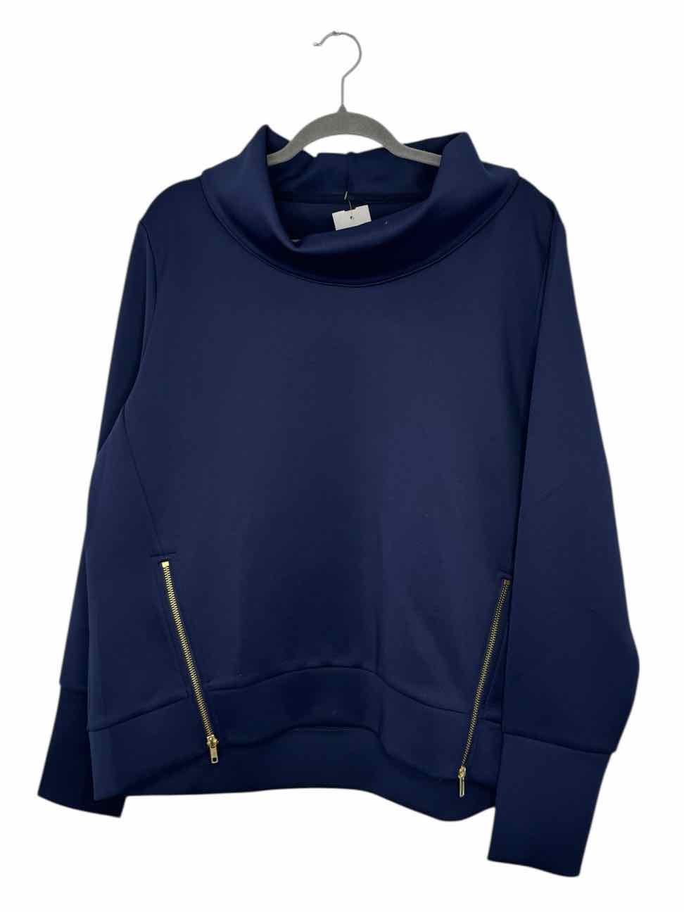 Addison Bay Size Large Navy Pre-Owned Pullover- Ladies