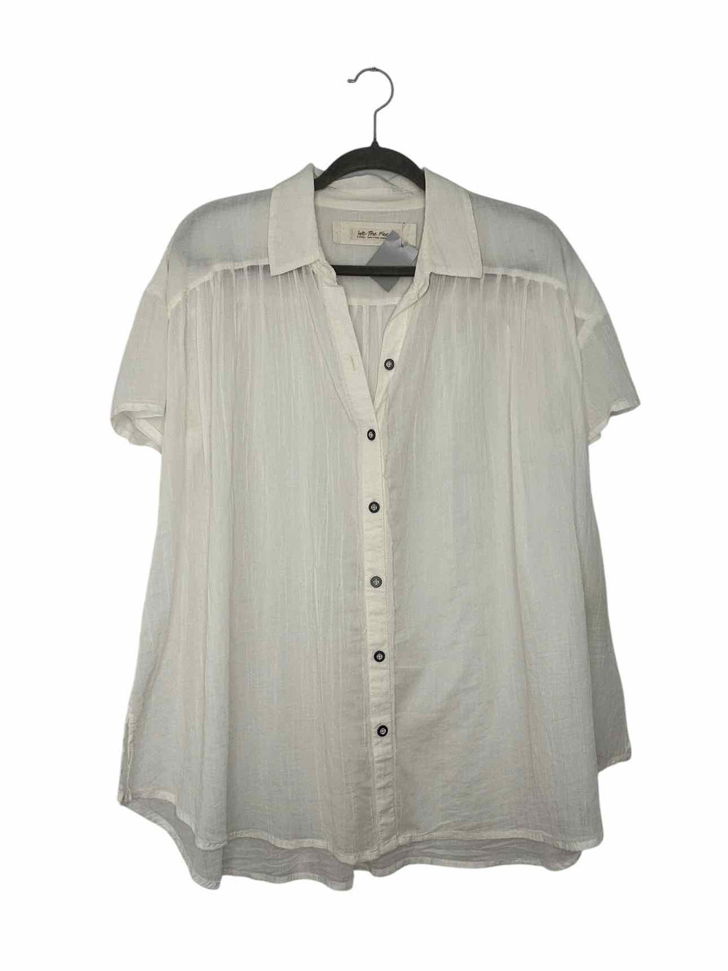 Free People Size X- Small White Pre-Owned Top- Ladies