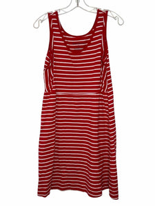 Love Hanna Size Small Red Stripe Pre-Owned Dress- Ladies