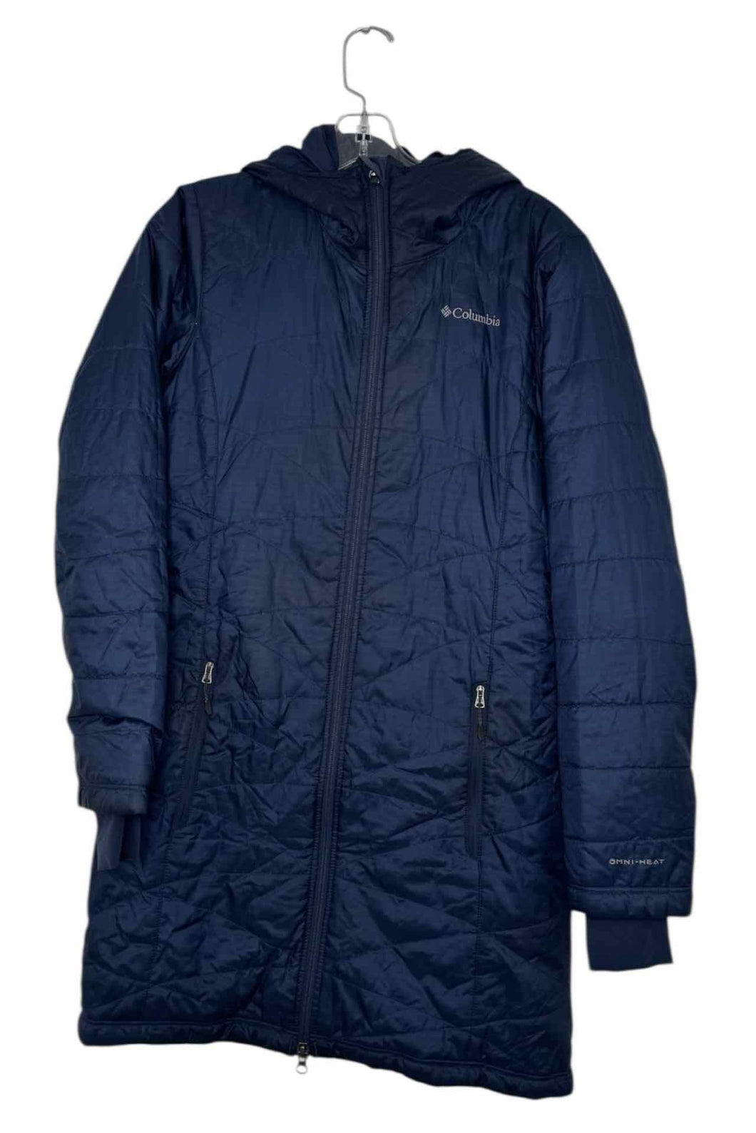 Columbia Size Small Navy Pre-Owned Coat- Ladies