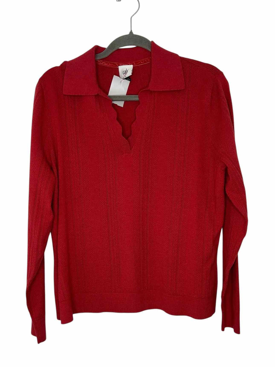 Cabi Size Large Red Pre-Owned Sweater- Ladies