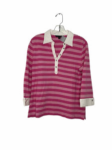 Brooks Brothers Size Medium Pink Pre-Owned Top- Ladies