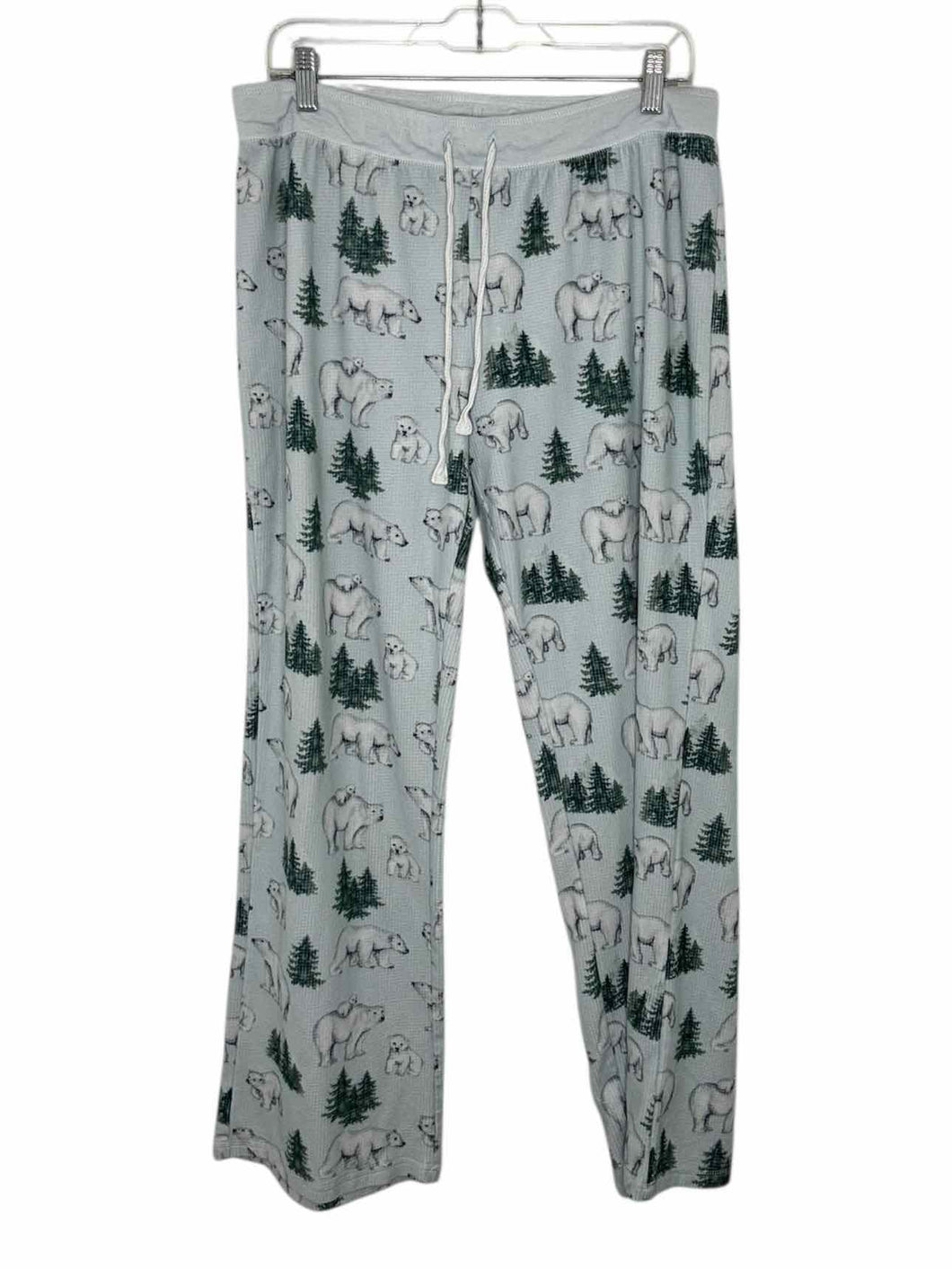 PJ Salvage Size Large Green Print Pre-Owned Pajamas- Ladies