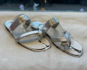 Sam Edelman Size 8 Silver Sandal Footwear- NWOB Shoes- Ladies