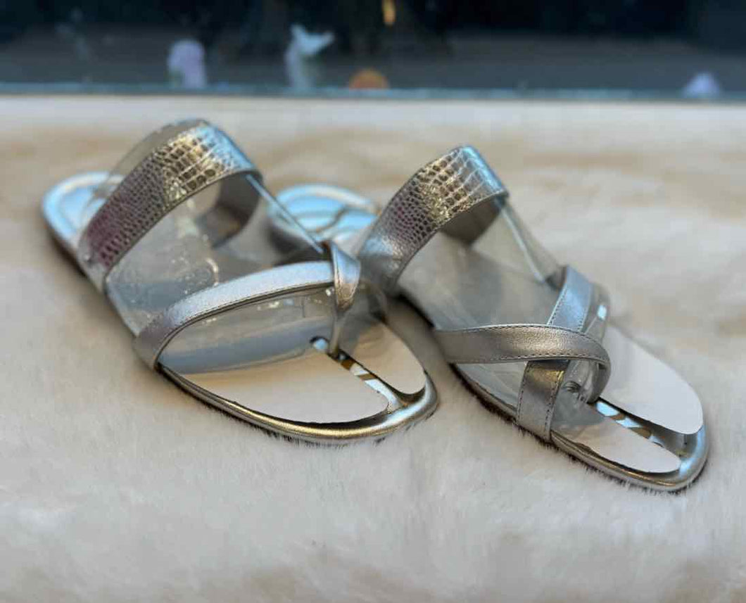 Sam Edelman Size 8 Silver Sandal Footwear- NWOB Shoes- Ladies