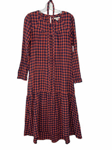 Xirena Size Small Red Plaid Pre-Owned Dress- Ladies