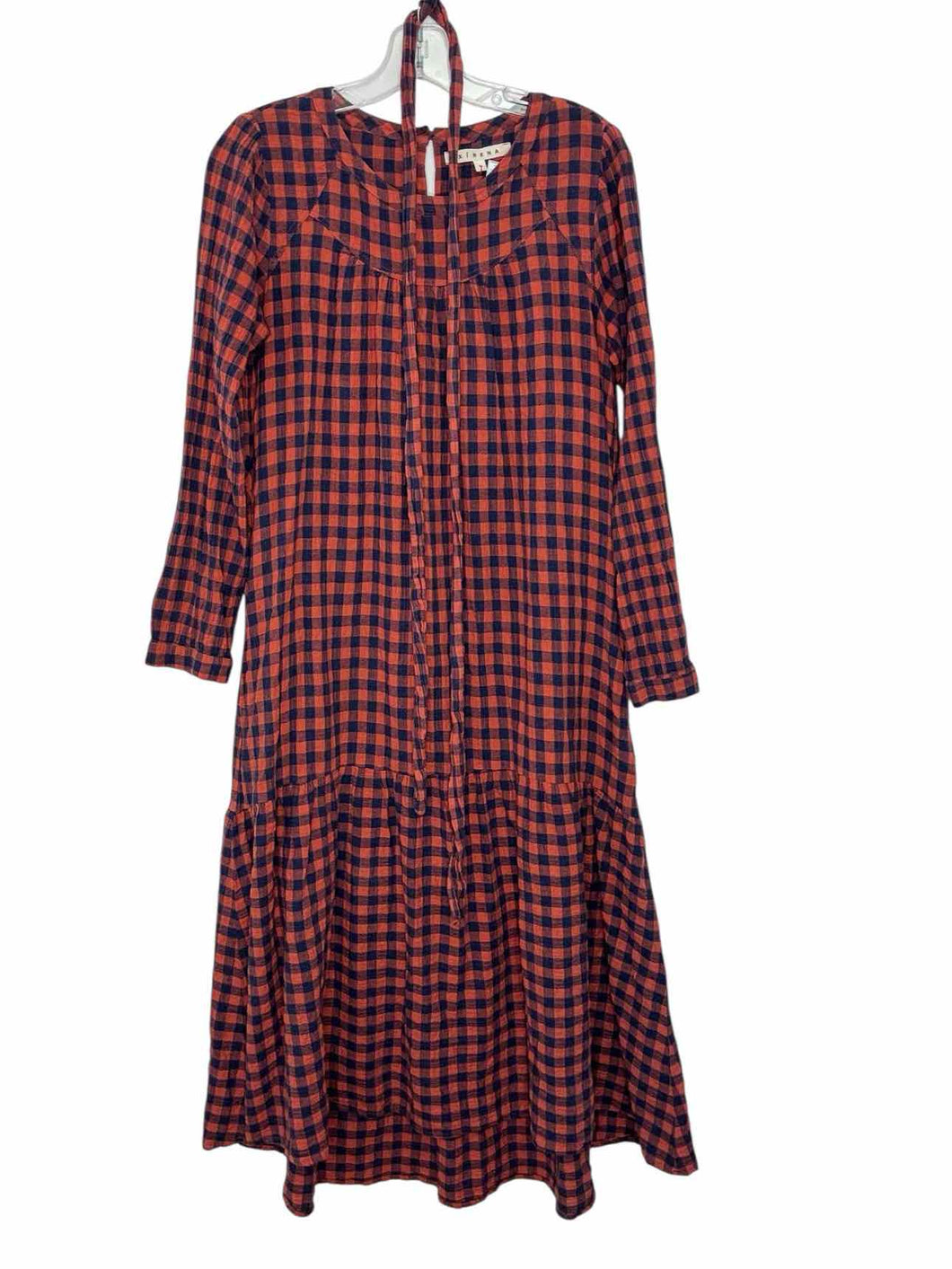 Xirena Size Small Red Plaid Pre-Owned Dress- Ladies