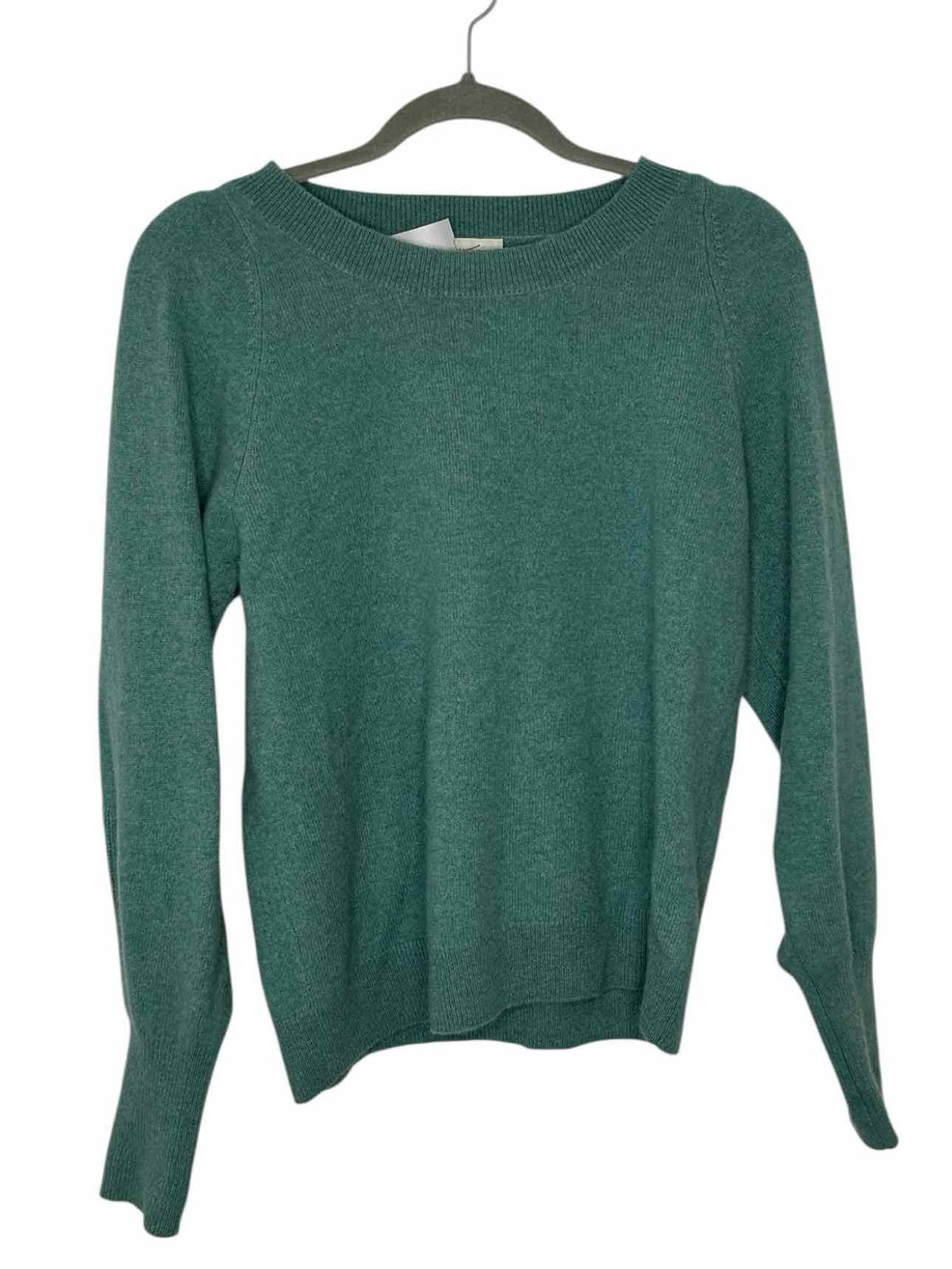 White & Warren Size Small Green Pre-Owned Sweater- Ladies