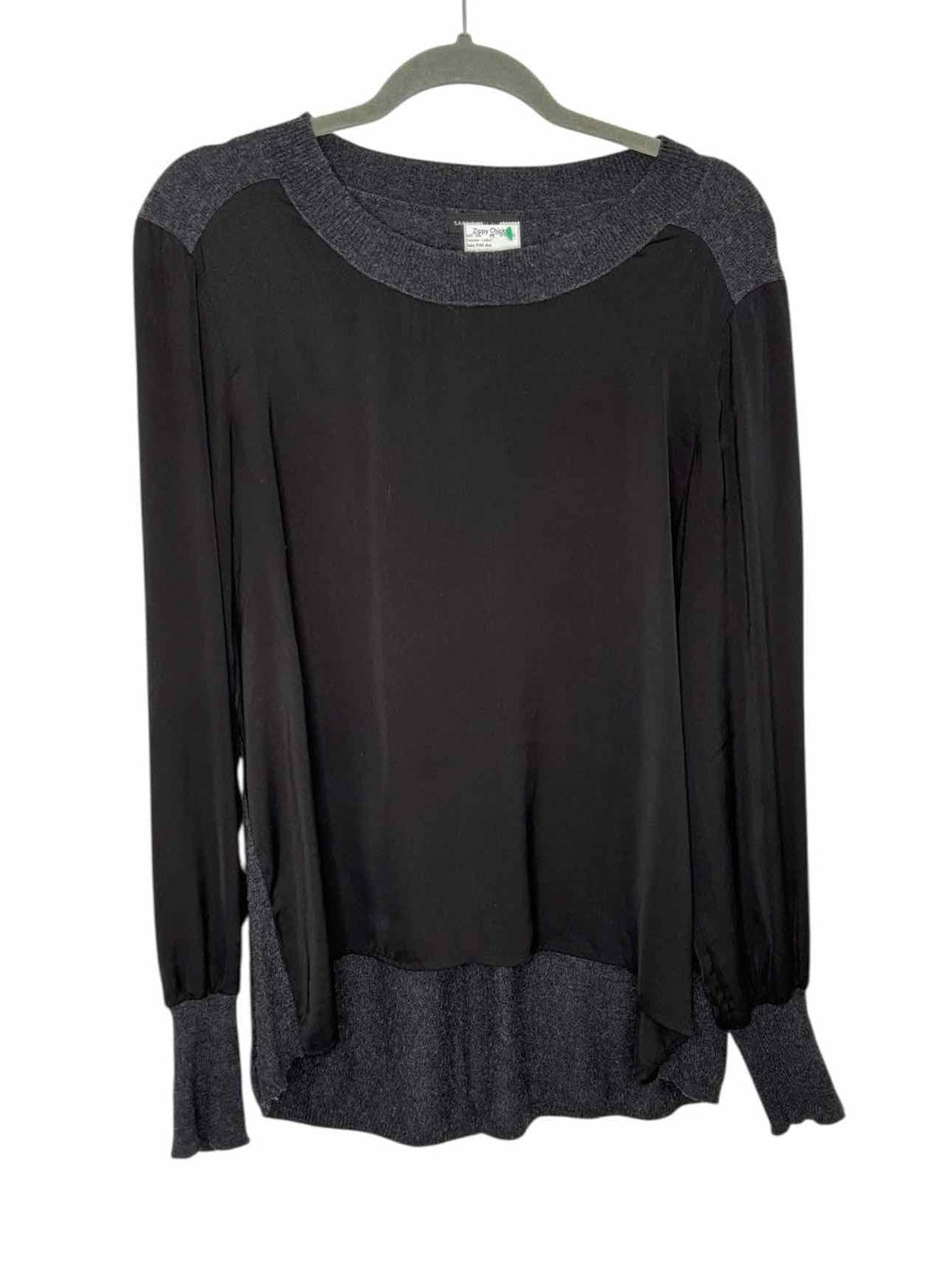Saks Fifth Ave Size Large Black Pre-Owned Sweater- Ladies
