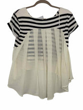 Load image into Gallery viewer, Free People Size X- Small Navy Stripe Pre-Owned Top- Ladies
