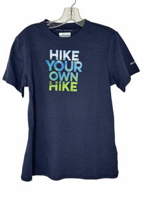 Columbia Size Small Navy Pre-Owned T-Shirt- Ladies