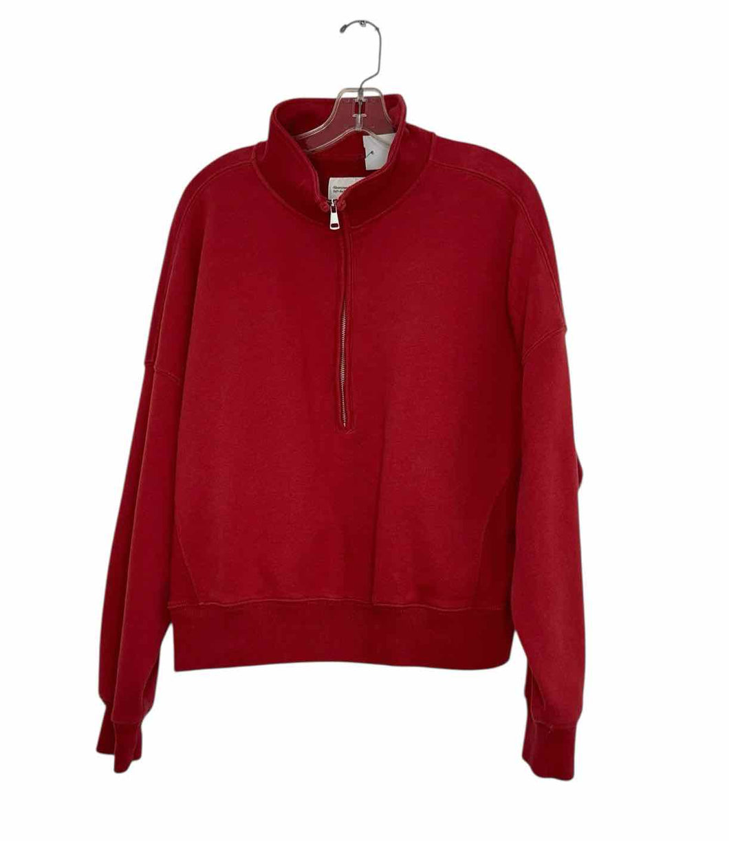 Abercrombie Size Large Red Pre-Owned Sweatshirt- Ladies