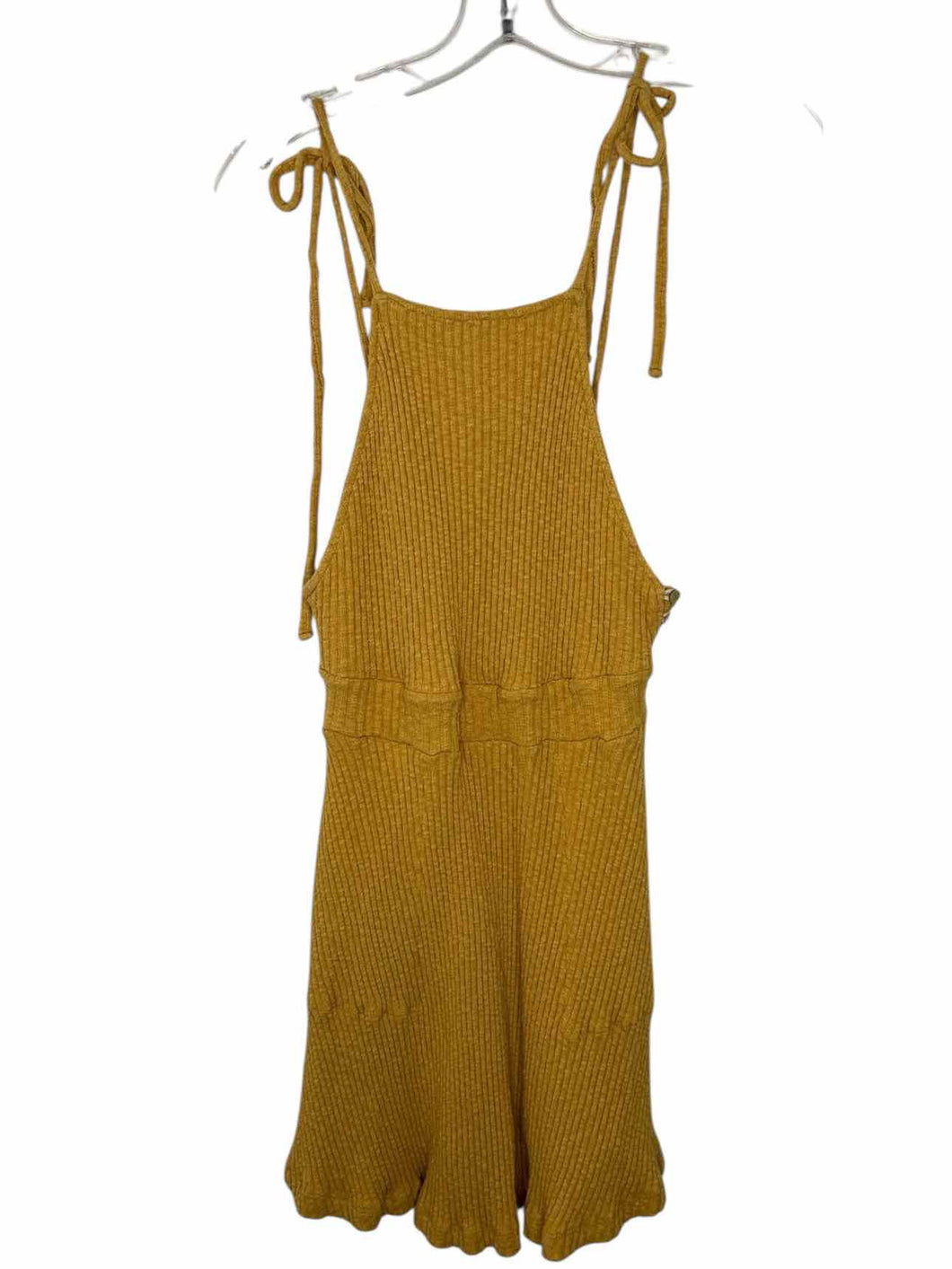 Free People Size Small Yellow Pre-Owned Dress- Ladies