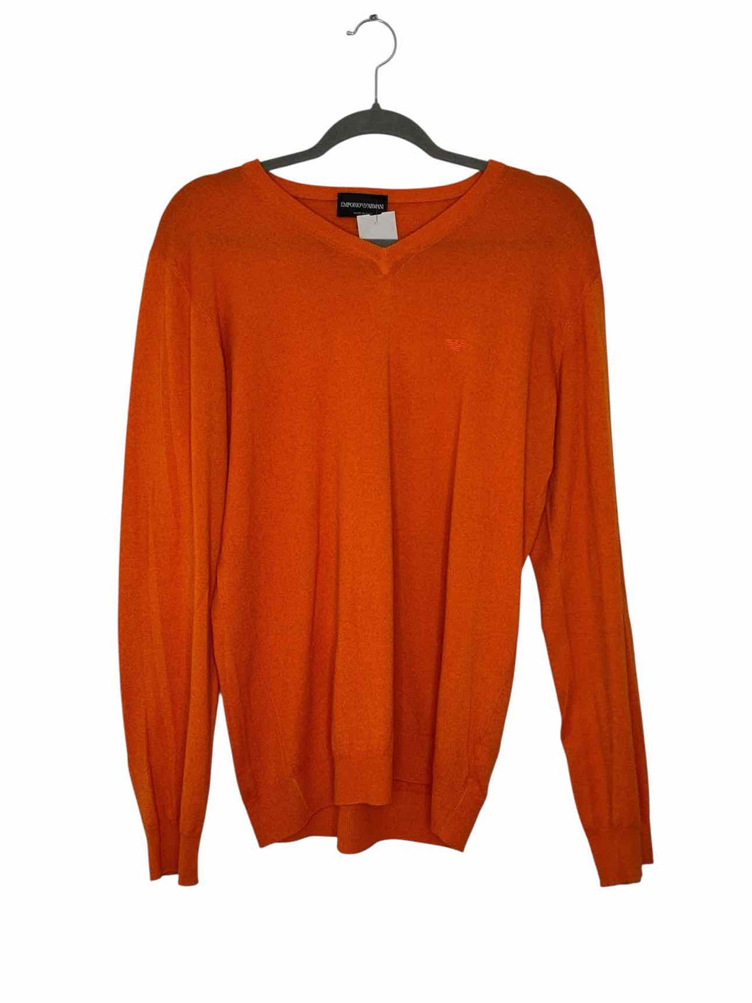 Emporio Armani Size 40 Orange Pre-Owned Sweater- Mens
