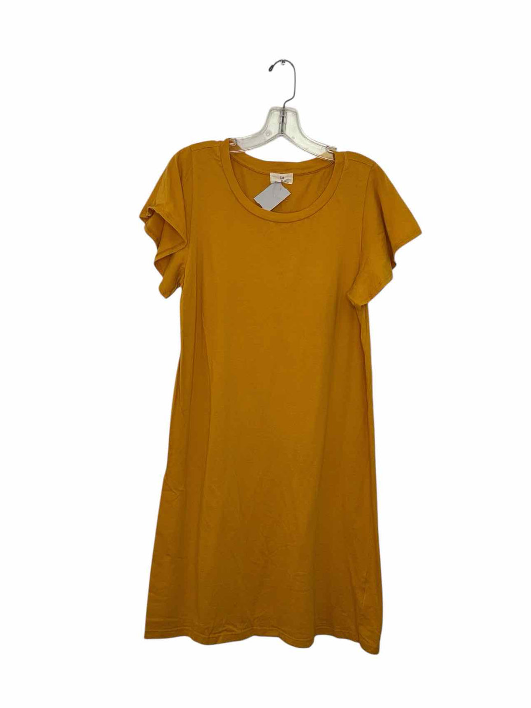 t.la Size Medium Mustard Pre-Owned Dress- Ladies