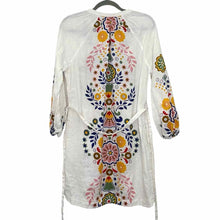 Load image into Gallery viewer, Boden Size 8 White Print Pre-Owned Dress- Ladies
