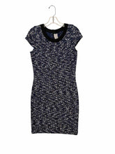 Load image into Gallery viewer, St John Size 6 Navy Print Pre-Owned Dress- Ladies
