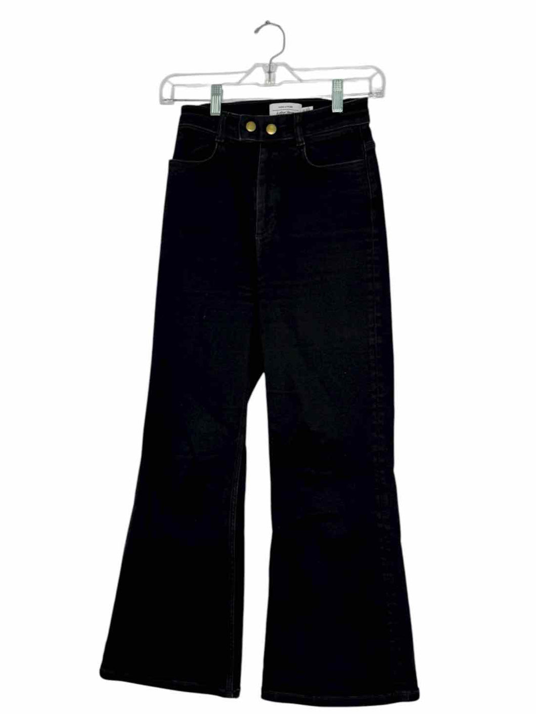 & Other Stories Size 2 Black Denim Pre-Owned Jeans- Ladies