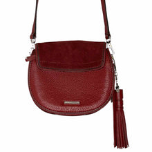 Load image into Gallery viewer, Rebecca Minkoff Burgundy Pre-Owned Crossbody Purse- Ladies
