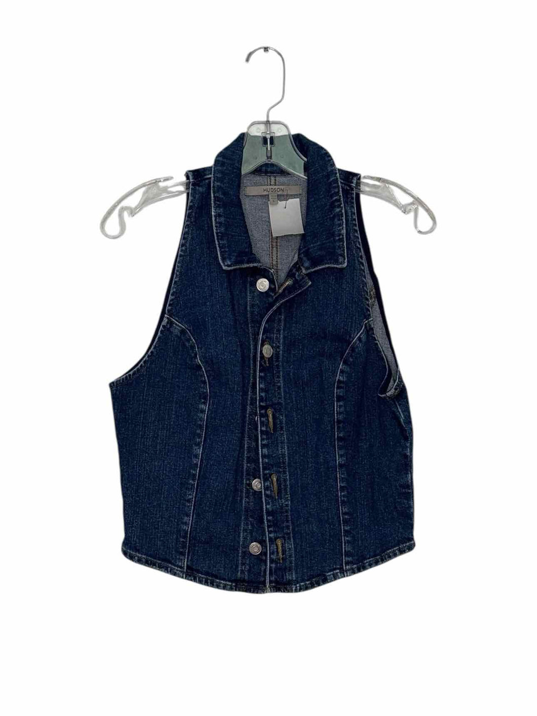 Hudson Size Large Denim Pre-Owned Vest- Ladies