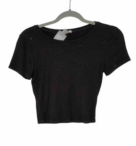 Bozzolo Size Medium Black Pre-Owned T-Shirt- Ladies