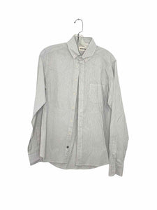 Taylor Stitch Size XS White Stripe Pre-Owned Shirt- Mens