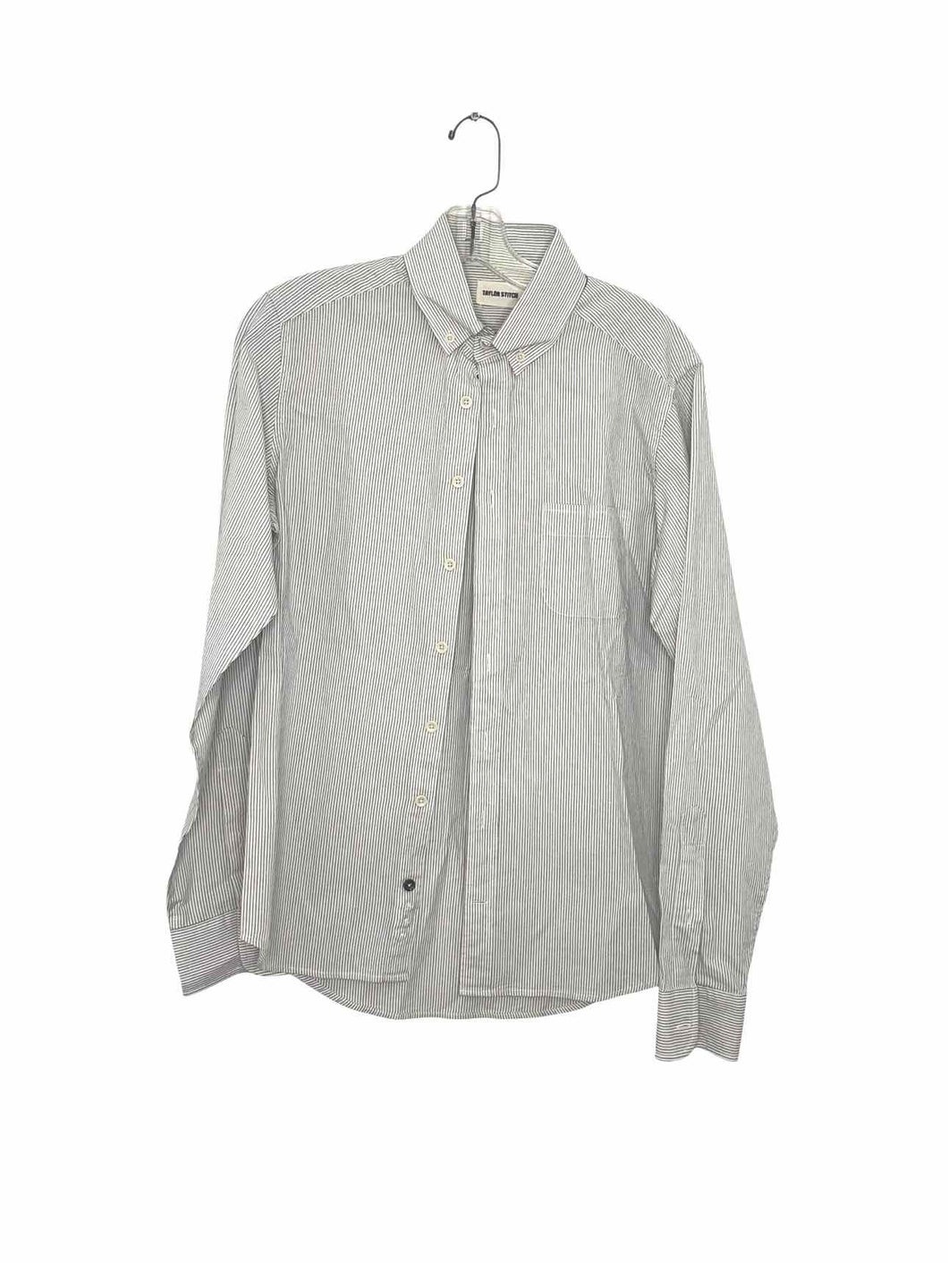 Taylor Stitch Size XS White Stripe Pre-Owned Shirt- Mens