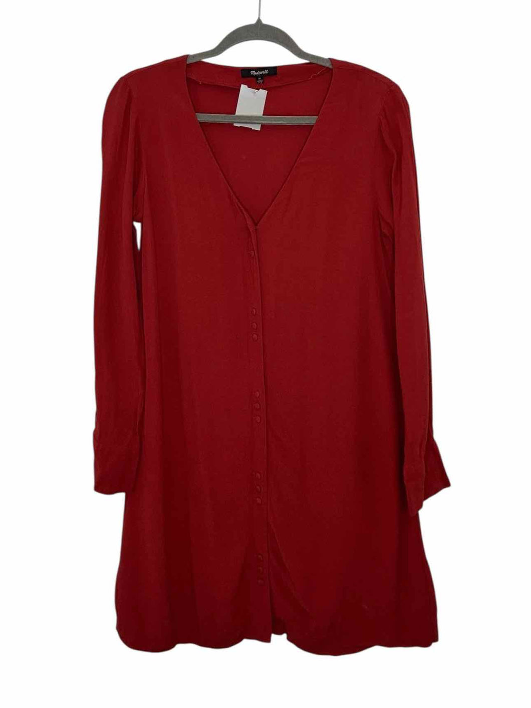 Madewell Size X- Small Terracotta Pre-Owned Dress- Ladies