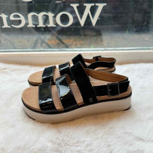 Load image into Gallery viewer, Ugg Size 7.5 Black Sandal Pre-Owned Shoes- Ladies
