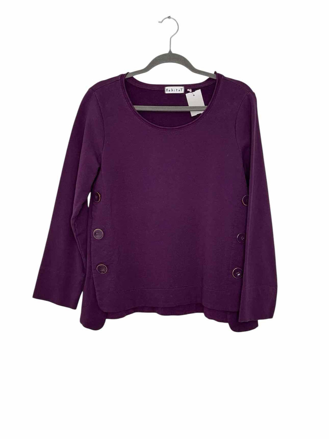 Habitat Size X- Small Eggplant Pre-Owned Sweatshirt- Ladies