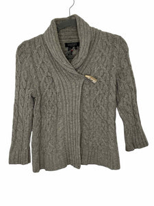 Lauren Ralph Lauren Size P Grey Pre-Owned Sweater- Ladies