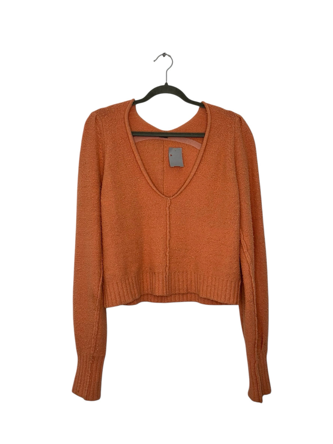 Free People Size X- Small Peach Pre-Owned Sweater- Ladies