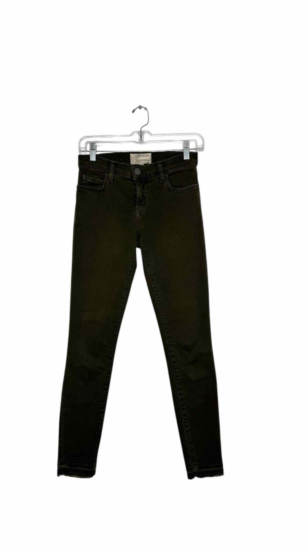 Current Elliott Size 25 Olive Pre-Owned Pants- Ladies