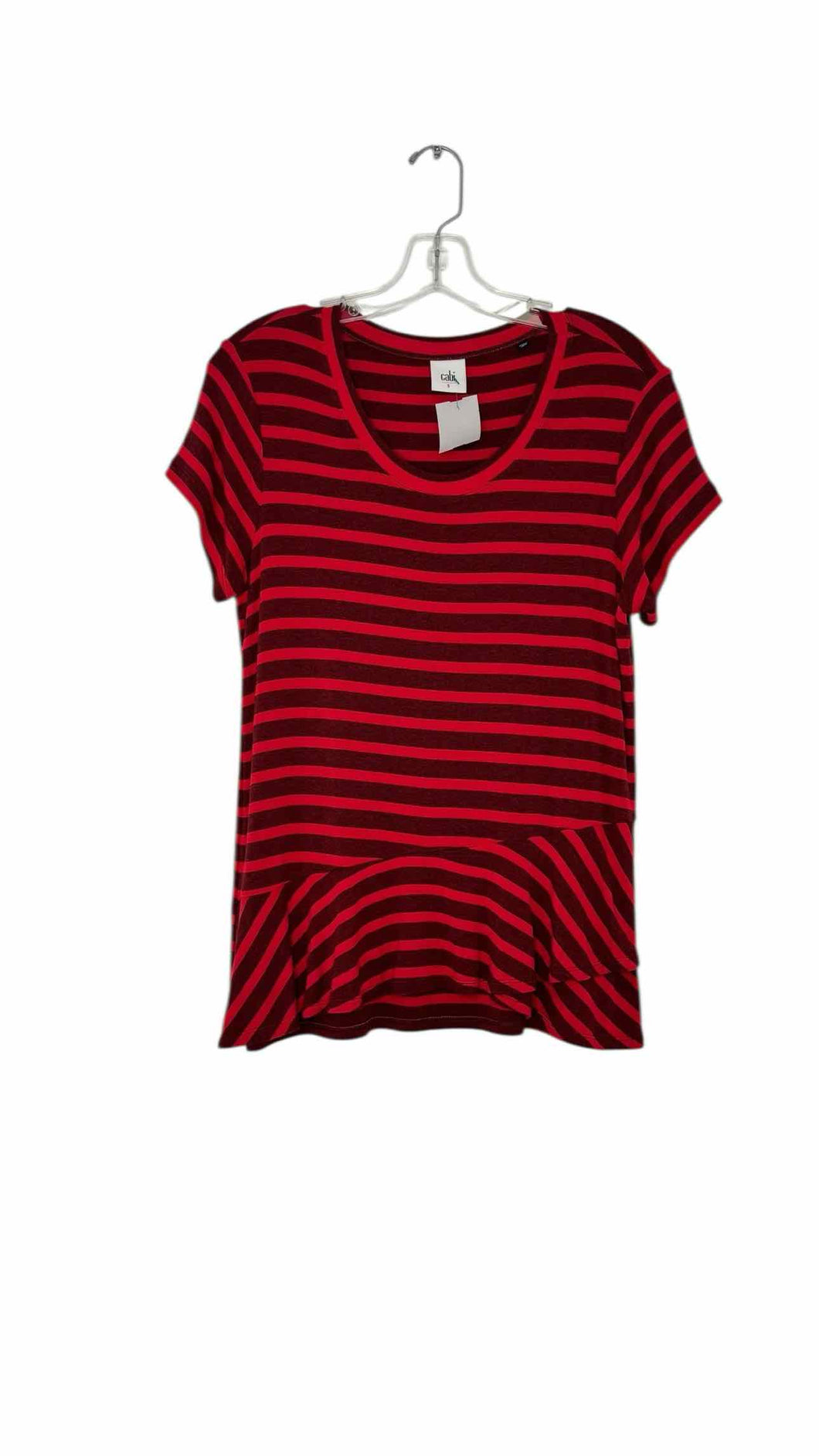 Cabi Size Small Red Stripe Pre-Owned Top- Ladies
