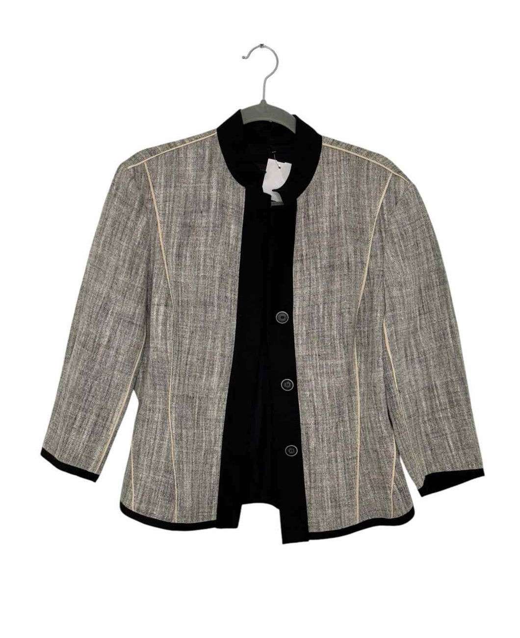 Narciso Rodriguez Size 10 Blk/Bge Pre-Owned Blazer/Indoor Jacket- Ladies