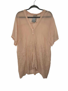 Johnny Was Size XXL Peach Pre-Owned Blouse- Ladies