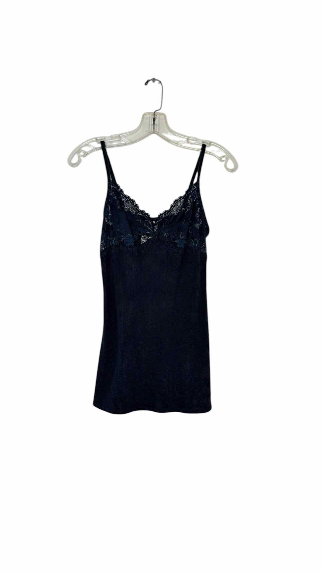 Free People Size Medium Navy Pre-Owned Tank Top- Ladies