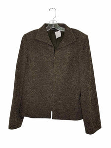 Ellen Tracy Size 16 Green Pre-Owned Blazer/Indoor Jacket- Ladies