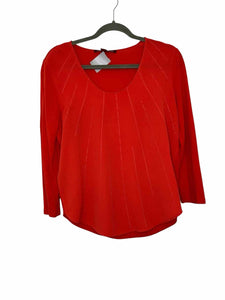 Comptoir des Cot. Size Small Orange Pre-Owned Top- Ladies