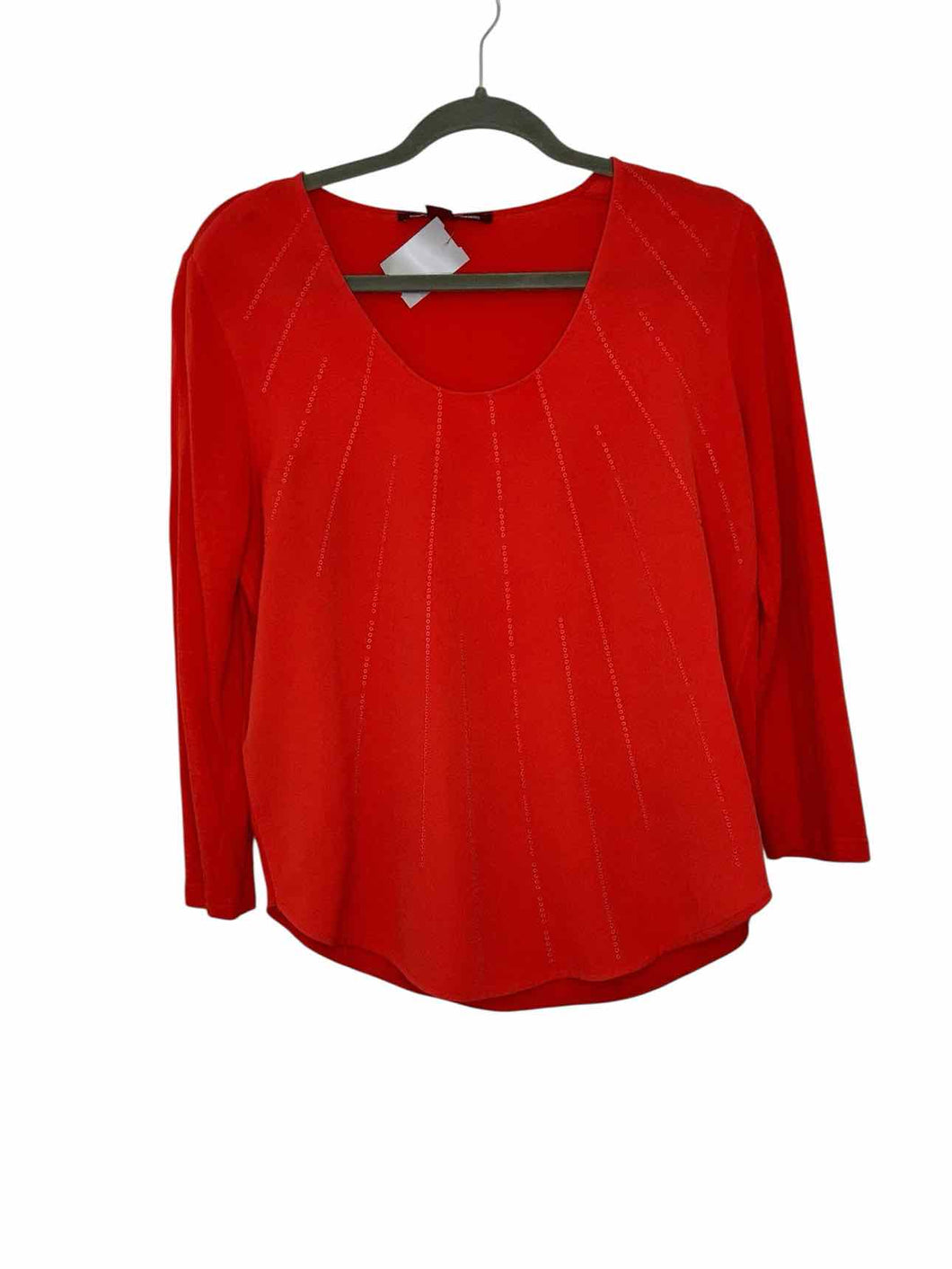 Comptoir des Cot. Size Small Orange Pre-Owned Top- Ladies