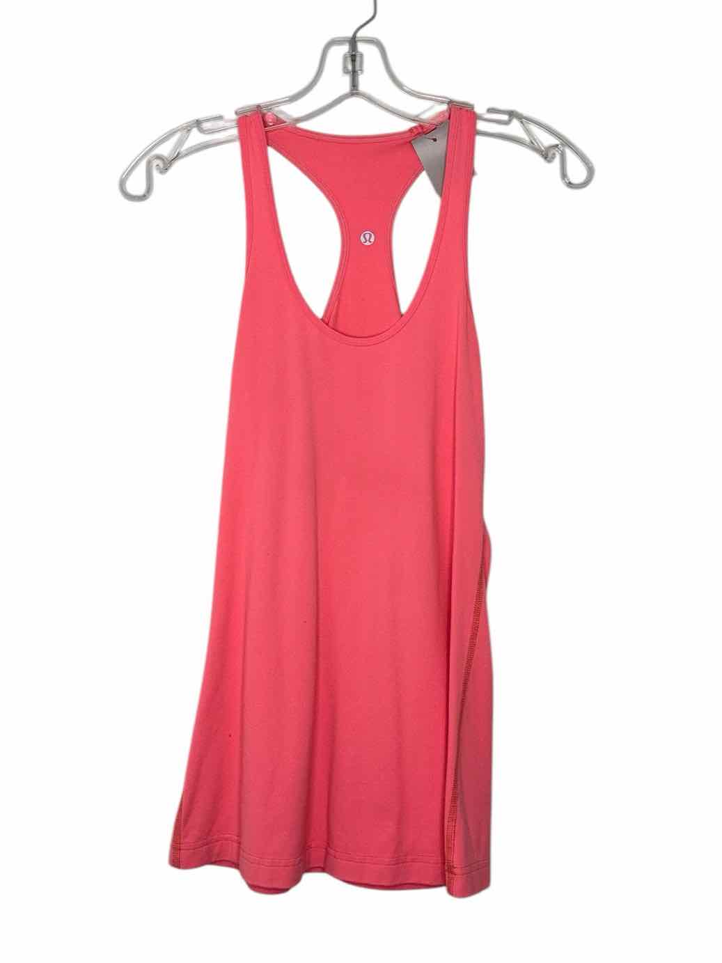 Lululemon Size Small Coral Pre-Owned Activewear- Tank
