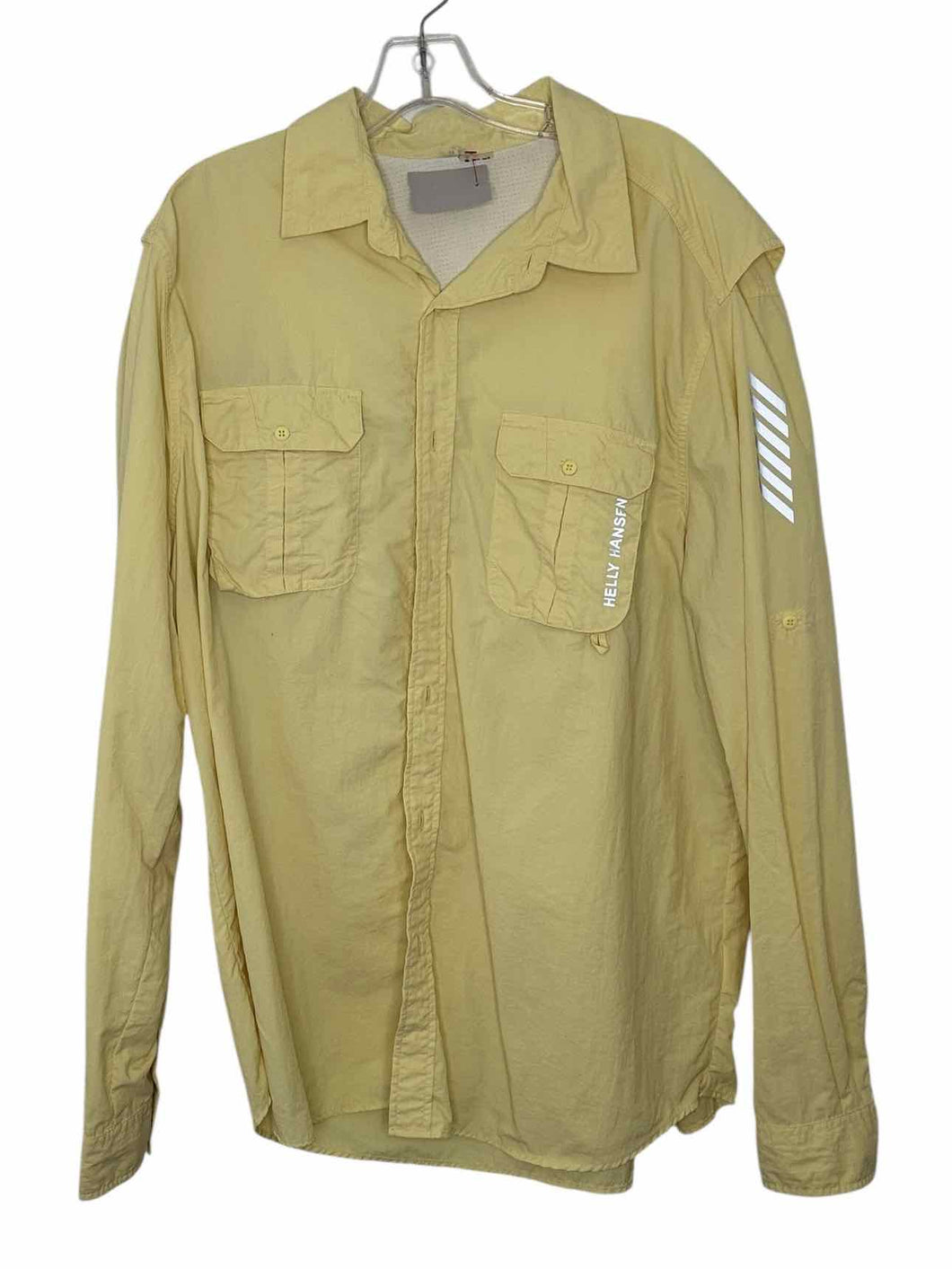 Helly Hansen Size 2XL Pale Yellow Pre-Owned Shirt- Mens