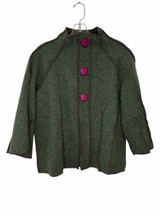 Size Small Green Pre-Owned Blazer/Indoor Jacket- Ladies