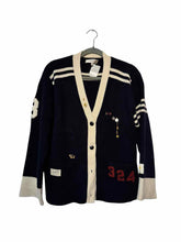 Load image into Gallery viewer, Sea NY Size Medium Navy Print Pre-Owned Sweater- Ladies
