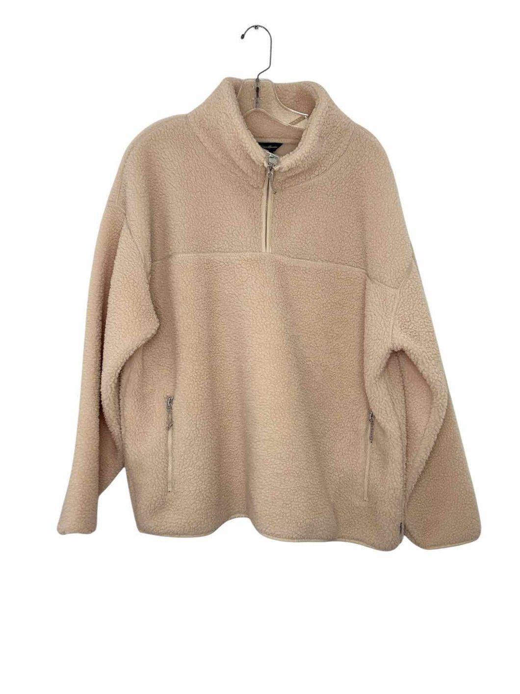 Eddie Bauer Size X-Large Cream Pre-Owned Fleece- Ladies