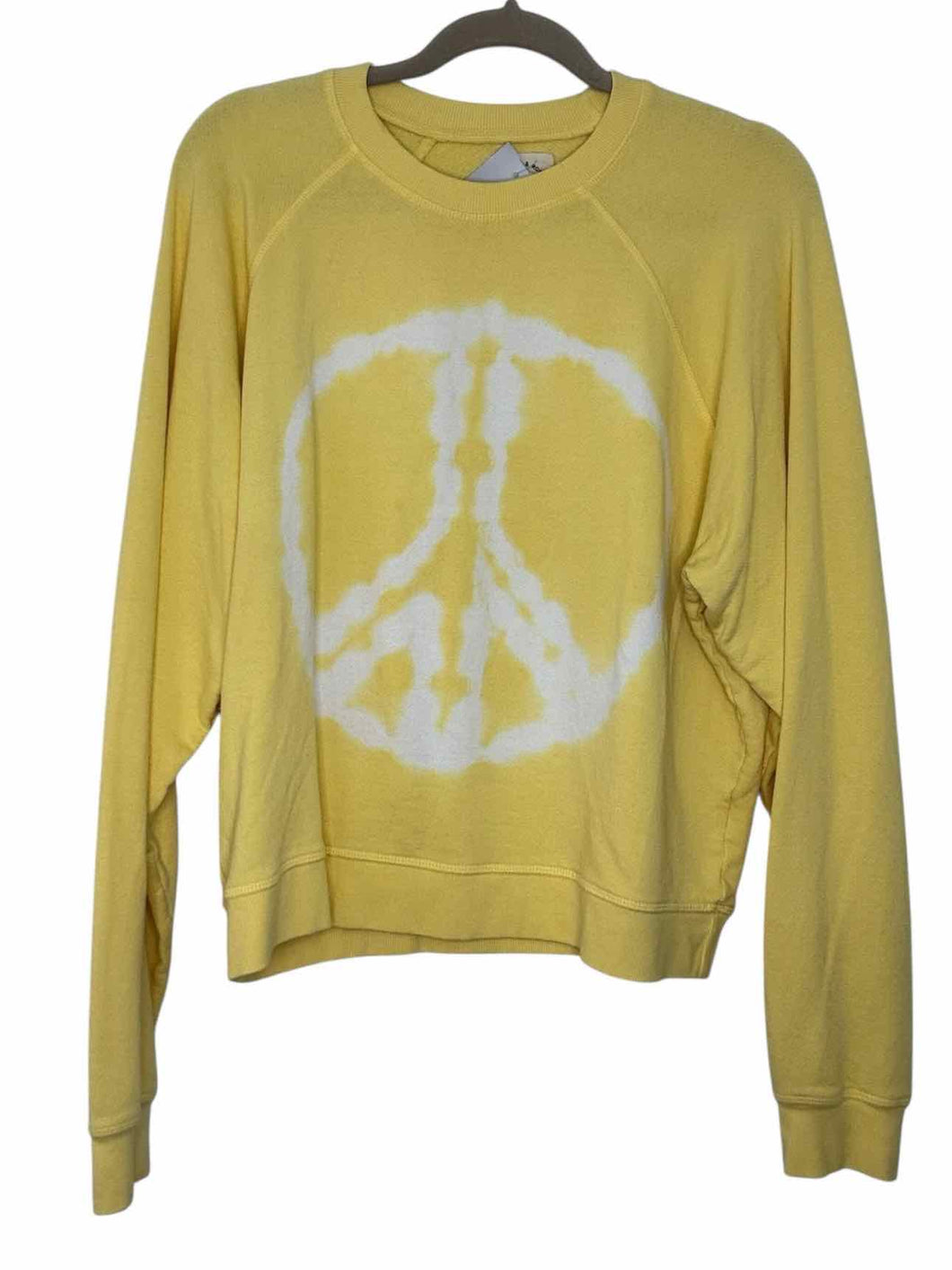 Electric & Rose Size Small Yellow Pre-Owned Sweatshirt- Ladies