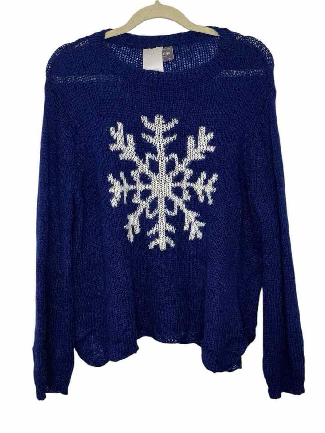 Wooden Ships Size S/M Royal Blue Pre-Owned Sweater- Ladies